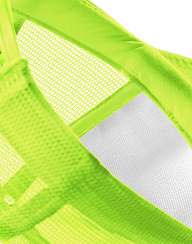 Beechfield Junior Vintage Snapback Trucker, Lime Green/White, One Size bedrucken, Art.-Nr. 330695550