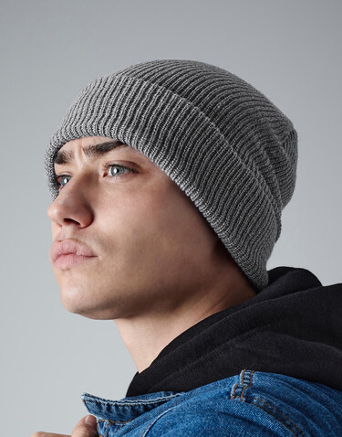 Beechfield Heritage Beanie, Burgundy, One Size bedrucken, Art.-Nr. 336694480