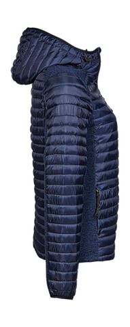Tee Jays Ladies` Hooded Outdoor Crossover Jacket, Black/Black Melange, S bedrucken, Art.-Nr. 419541613