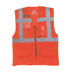Yoko Fluo Open Mesh Executive Waistcoat, Fluo Orange, S bedrucken, Art.-Nr. 423774053 Yoko Fluo Open Mesh Executive Waistcoat, Fluo Orange, S bedrucken, Art.-Nr. 423774053