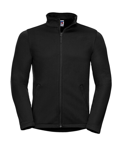 Russell Europe Men`s Smart Softshell Jacket, Black, XS bedrucken, Art.-Nr. 429001012