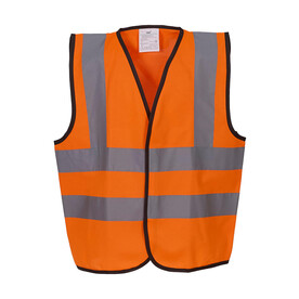 Yoko Kids Fluo 2 Band + Brace Waistcoat, Fluo Orange, 4-6 (S) bedrucken, Art.-Nr. 435774052