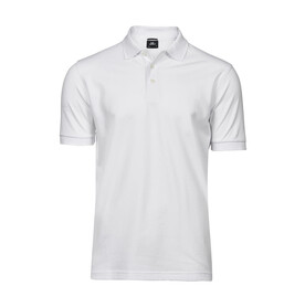 Tee Jays Luxury Stretch Polo, White, S bedrucken, Art.-Nr. 500540003