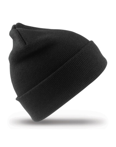 Result Recycled Thinsulate™ Beanie, Black, One Size bedrucken, Art.-Nr. 603331010