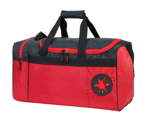 Shugon Cannes Sports/Overnight Bag, Red/Black, One Size bedrucken, Art.-Nr. 629384510