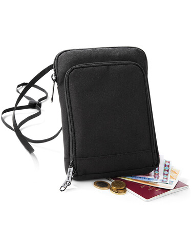 Bag Base Travel Wallet, Black, One Size bedrucken, Art.-Nr. 632291010