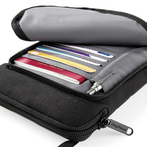 Bag Base Travel Wallet, Black, One Size bedrucken, Art.-Nr. 632291010