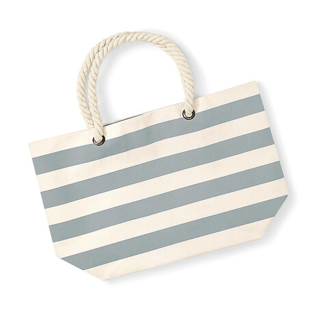 Westford Mill Nautical Beach Bag, Natural/Grey, One Size bedrucken, Art.-Nr. 668280710 Westford Mill Nautical Beach Bag, Natural/Grey, One Size bedrucken, Art.-Nr. 668280710