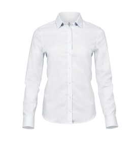 Tee Jays Ladies` Stretch Luxury Shirt, White, XS bedrucken, Art.-Nr. 702540002 Tee Jays Ladies` Stretch Luxury Shirt, White, XS bedrucken, Art.-Nr. 702540002