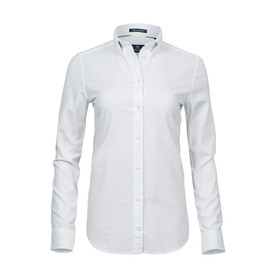 Tee Jays Ladies` Perfect Oxford Shirt, White, XS bedrucken, Art.-Nr. 704540002