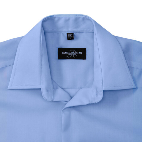 Russell Europe Tailored Ultimate Non-iron Shirt LS, White, S/15&quot; bedrucken, Art.-Nr. 758000001