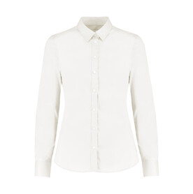 Kustom Kit Women`s Tailored Fit Stretch Oxford Shirt LS, White, 2XS bedrucken, Art.-Nr. 777110001 Kustom Kit Women`s Tailored Fit Stretch Oxford Shirt LS, White, 2XS bedrucken, Art.-Nr. 777110001