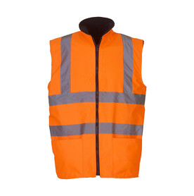 Yoko Fluo Fleece Reversible Bodywarmer, Fluo Orange, S bedrucken, Art.-Nr. 808774053 Yoko Fluo Fleece Reversible Bodywarmer, Fluo Orange, S bedrucken, Art.-Nr. 808774053