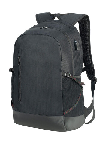 Shugon Leipzig Daily Laptop Backpack, Black/Black, One Size bedrucken, Art.-Nr. 903381920