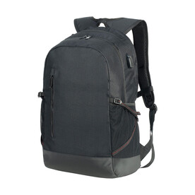 Shugon Leipzig Daily Laptop Backpack, Black/Black, One Size bedrucken, Art.-Nr. 903381920