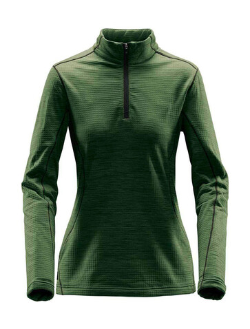 StormTech Women`s Base Thermal 1/4 Zip, Earth Green, M bedrucken, Art.-Nr. 904185064