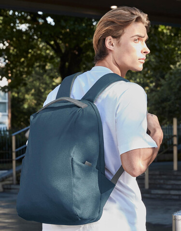 Quadra Project Recycled Security Backpack Lite, Black, One Size bedrucken, Art.-Nr. 907301010
