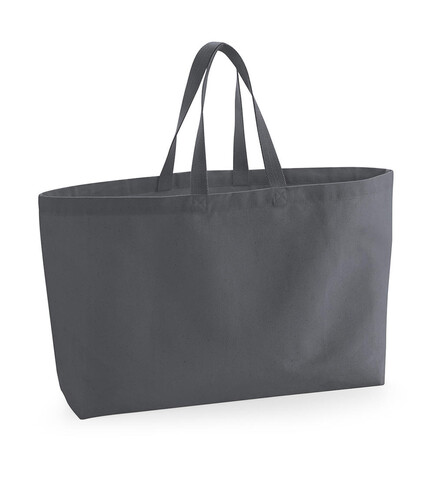 Westford Mill Oversized Canvas Tote Bag, Graphite Grey, One Size bedrucken, Art.-Nr. 908281310