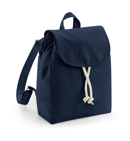 Westford Mill EarthAware® Organic Mini Rucksack, French Navy, One Size bedrucken, Art.-Nr. 912282010