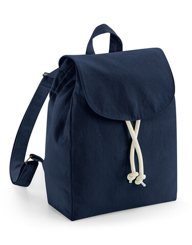 Westford Mill EarthAware® Organic Mini Rucksack, French Navy, One Size bedrucken, Art.-Nr. 912282010