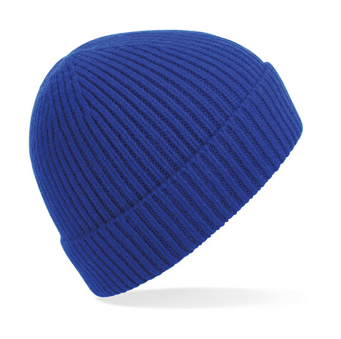 Beechfield Engineered Knit Ribbed Beanie, Bright Royal, One Size bedrucken, Art.-Nr. 913693060