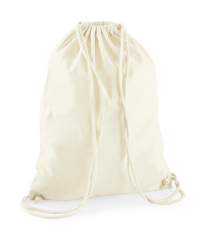 Westford Mill Recycled Cotton Gymsac, Natural, One Size bedrucken, Art.-Nr. 914280080