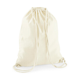 Westford Mill Recycled Cotton Gymsac, Natural, One Size bedrucken, Art.-Nr. 914280080