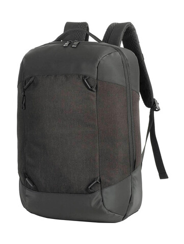Shugon Luxembourg Vital Laptop Backpack, Black Melange, One Size bedrucken, Art.-Nr. 914381060