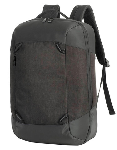 Shugon Luxembourg Vital Laptop Backpack, Black Melange, One Size bedrucken, Art.-Nr. 914381060