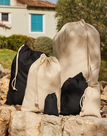 Westford Mill Recycled Cotton Stuff Bag, Natural, L bedrucken, Art.-Nr. 915280085