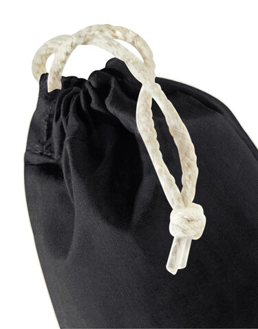Westford Mill Recycled Cotton Stuff Bag, Black, XS bedrucken, Art.-Nr. 915281012