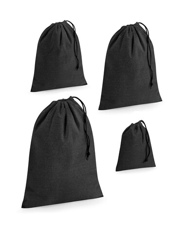 Westford Mill Revive Recycled Stuff Bag, Black, M bedrucken, Art.-Nr. 920281014