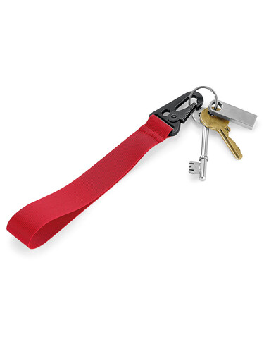 Bag Base Brandable Key Clip, Red/White/Navy, One Size bedrucken, Art.-Nr. 928294880