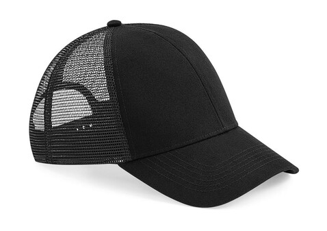 Beechfield Organic Cotton Trucker, Black, One Size bedrucken, Art.-Nr. 929691010