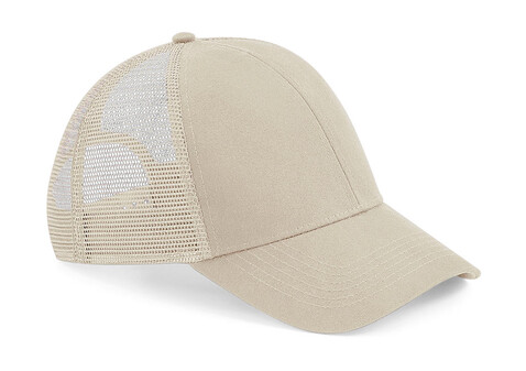 Beechfield Organic Cotton Trucker, Sand, One Size bedrucken, Art.-Nr. 929697410