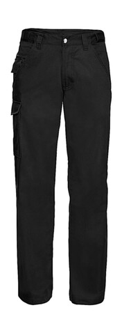 Russell Europe Twill Workwear Trousers length 32, Black, 28&quot; (71cm) bedrucken, Art.-Nr. 932001011