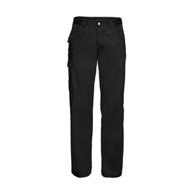 Russell Europe Twill Workwear Trousers length 32, Black, 46&amp;quot; (117cm) bedrucken, Art.-Nr. 932001010