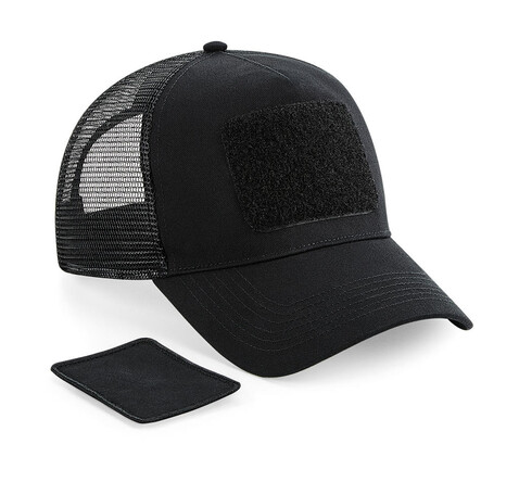 Beechfield Patch Snapback Trucker, Black, One Size bedrucken, Art.-Nr. 934691010