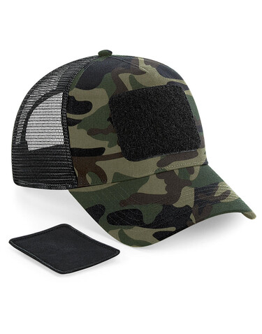 Beechfield Patch Snapback Trucker, Military Green, One Size bedrucken, Art.-Nr. 934695190