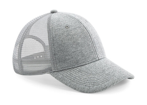 Beechfield Jersey Athleisure Trucker, Heather Grey, One Size bedrucken, Art.-Nr. 937691230