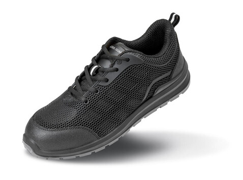 Result All Black Safety Trainer - size 3, Black, 3 (36) bedrucken, Art.-Nr. 938331010