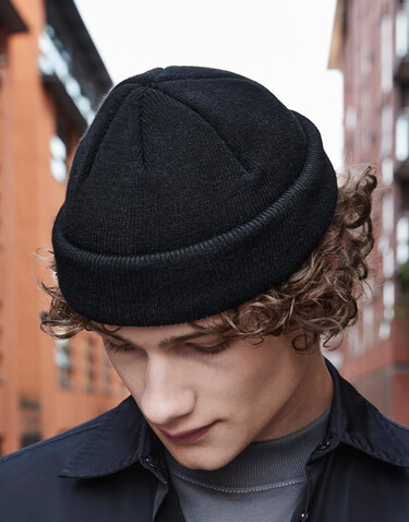 Beechfield Recycled Mini Fisherman Beanie, Light Grey, One Size bedrucken, Art.-Nr. 939691380