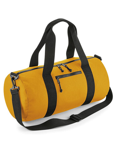 Bag Base Recycled Barrel Bag, Mustard, One Size bedrucken, Art.-Nr. 940296450