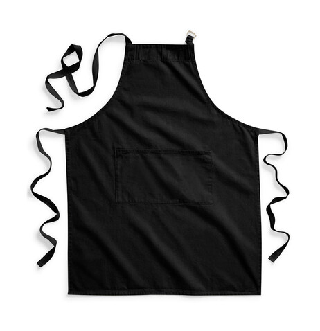 Westford Mill FairTrade Cotton Adult Craft Apron, Black, One Size bedrucken, Art.-Nr. 945281010