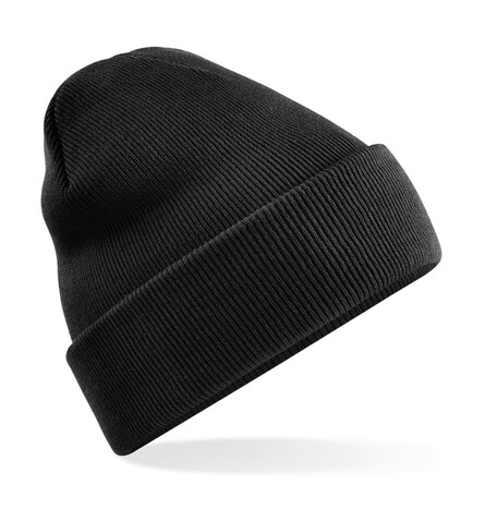 Beechfield Recycled Original Cuffed Beanie, Black, One Size bedrucken, Art.-Nr. 950691010