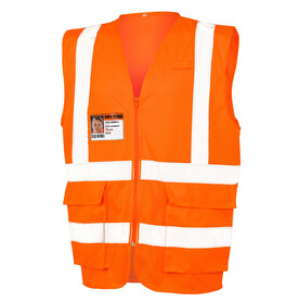 Result Executive Cool Mesh Safety Vest, Fluorescent Orange, S bedrucken, Art.-Nr. 955334053