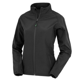 Result Women`s Recycled 2-Layer Printable Softshell Jkt, Black, XS bedrucken, Art.-Nr. 960331012