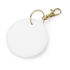 Bag Base Boutique Circular Key Clip, Soft White, One Size bedrucken, Art.-Nr. 965290010