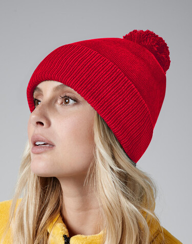 Beechfield Organic Cotton Snowstar® Beanie, Black, One Size bedrucken, Art.-Nr. 967691010