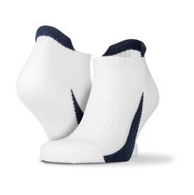 Result 3-Pack Sneaker Socks, White/Navy, S/M bedrucken, Art.-Nr. 970330521